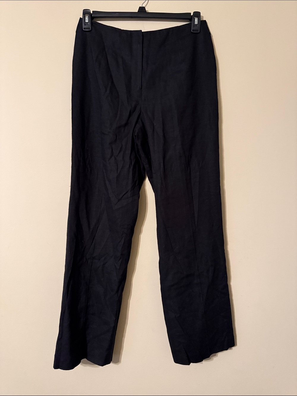 Talbot’s Women’s Dark Charcoal Grey Linen Dress Pants